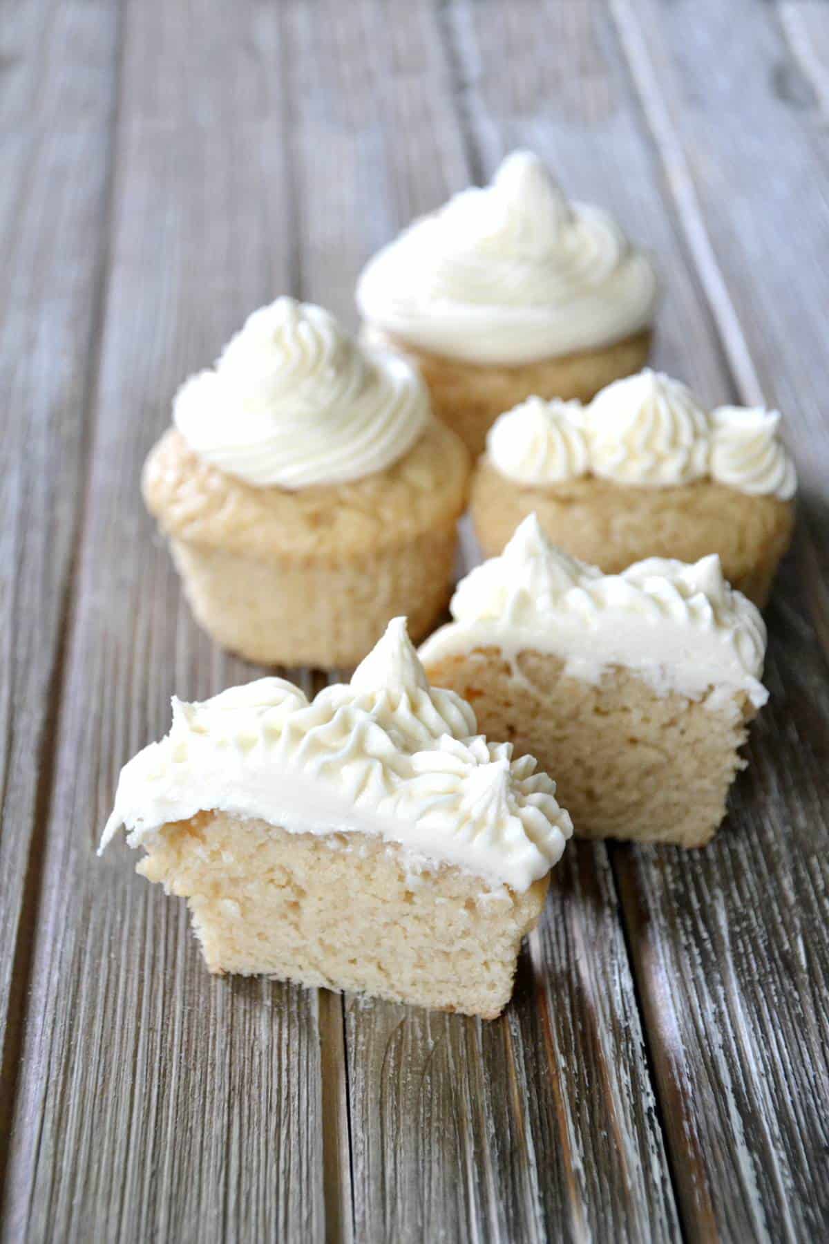 cupcakes showcasing buttercream frosting.